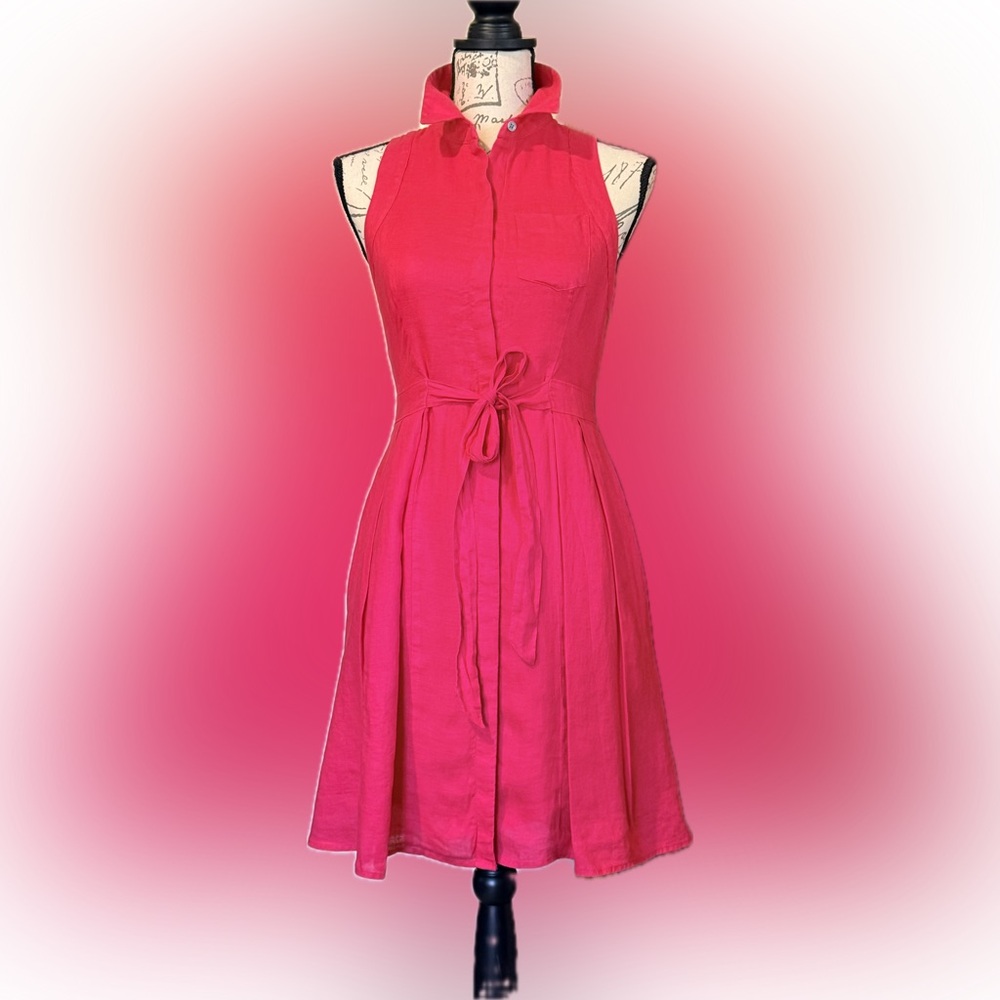 Anthropologie HD in Paris Bright Pink Dress